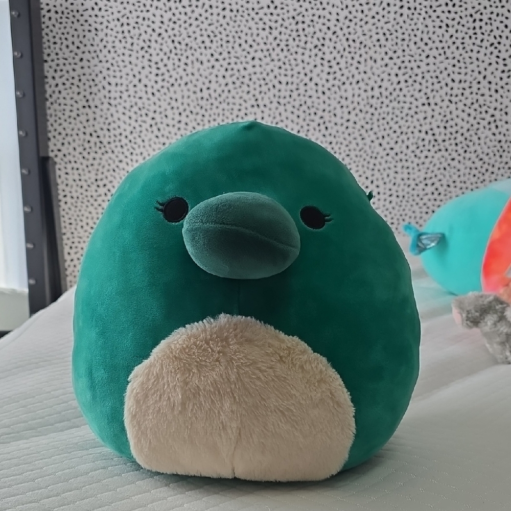 Squishmallows Teal Plush with Cream Accent